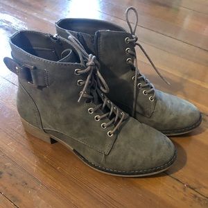 Gray Ankle Boots